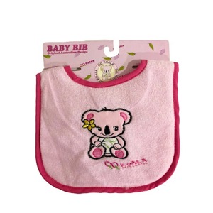 Koala Baby Bib in Pink